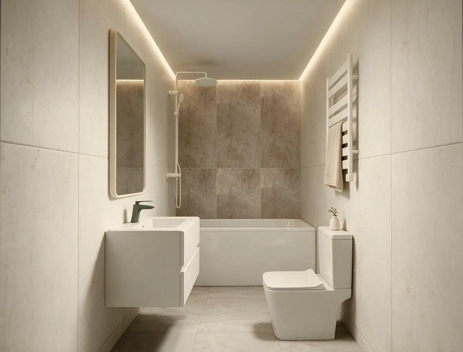 A room planned in Scalarcut and visualized with AI