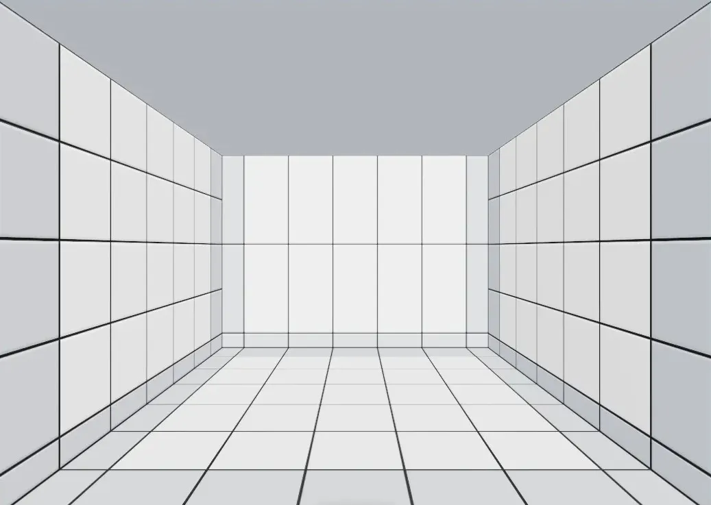Tile layout in a Scalarcut room model